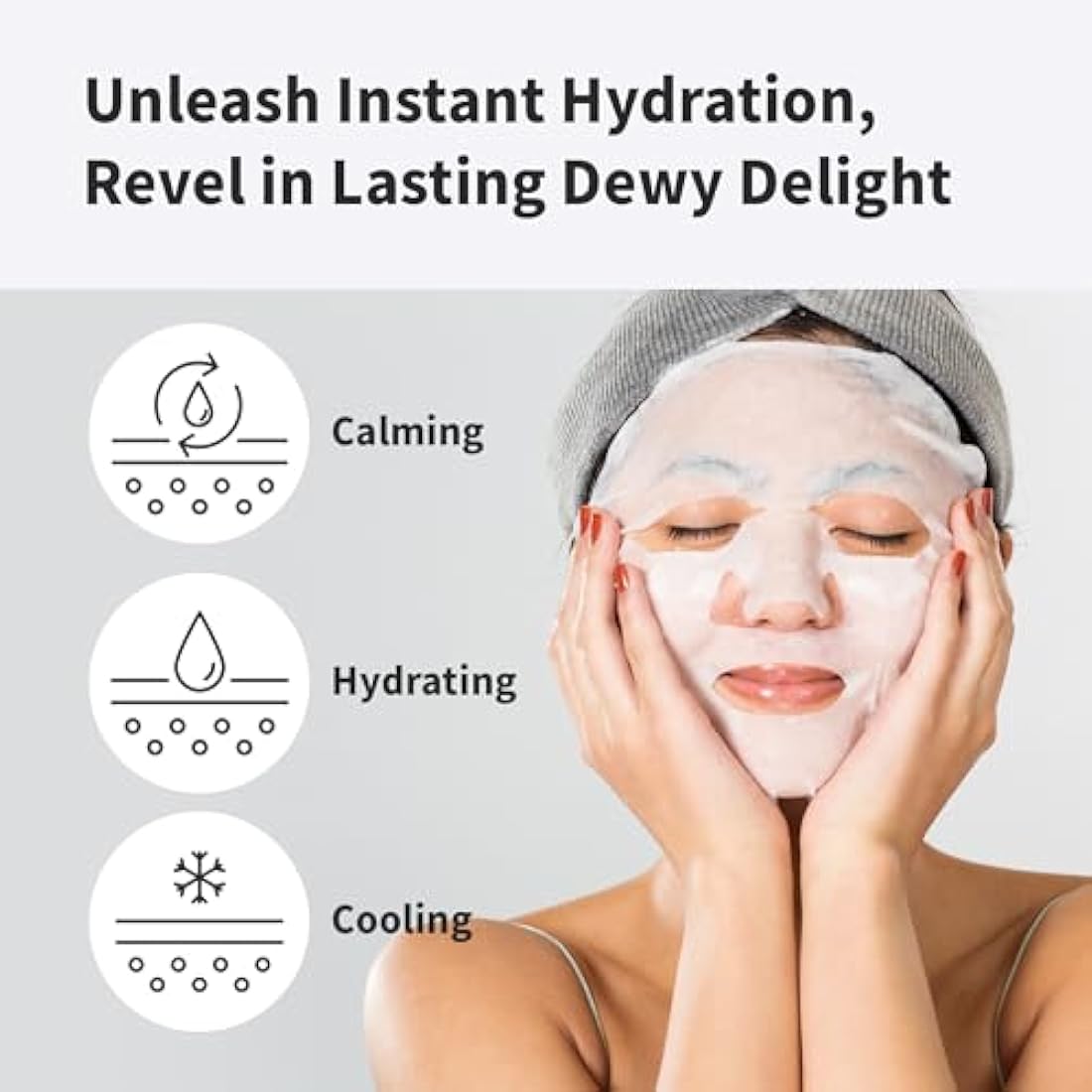 BENTON Aloe Soothing Mask Pack 23g 10 Pack - Aloe & Green Tea Leaf Water Contained Hydrating and Cooling Facial Mask Sheet, Fresh Moisturizing and Cooling Effect