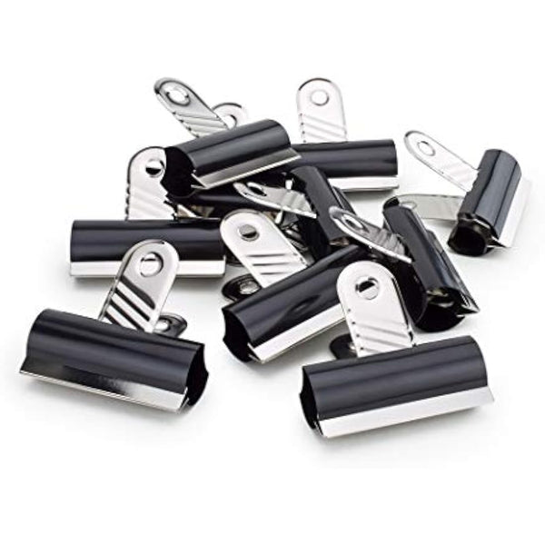 Rapesco RCB070B1 70 mm Letter Clips, Black, Pack of 10