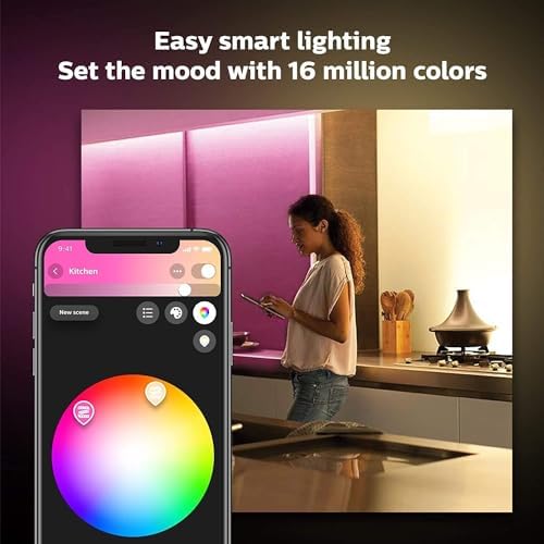 Philips Hue Lightstrip Extension v4 [1 m] White and Colour Ambiance Smart LED Kit with Bluetooth, Compatible with Alexa, Google Assistant and Apple HomeKit ( Packaging may vary )