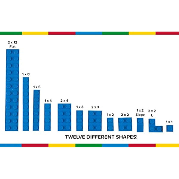Strictly Briks Classic Briks Building Starter Kit - Compatible with LEGO Blocks, Compatible with LEGO Base Plates - Vibrant Colors, 672 Pieces