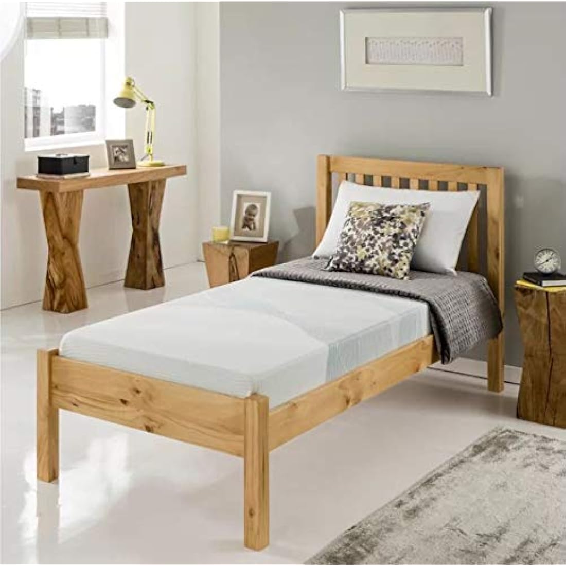 Silentnight 3 Zone Memory Foam Rolled Mattress Made in the UK Medium Single, White