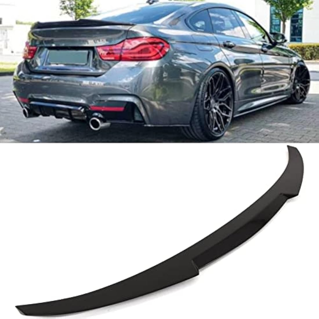 Trade Vehicle Parts BM5222 Rear Boot Spoiler M4 Style Gloss Black
