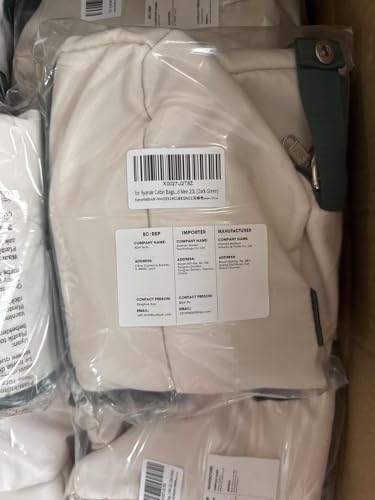 Narwey for Ryanair Cabin Bag 40x20x25 Underseat Ryan Air Bag Foladble Travel Duffel Hospital Carry on Hand Luggage Holdall Weekend Overnight Bag for Women and Men 20L (Beige with Green Straps)