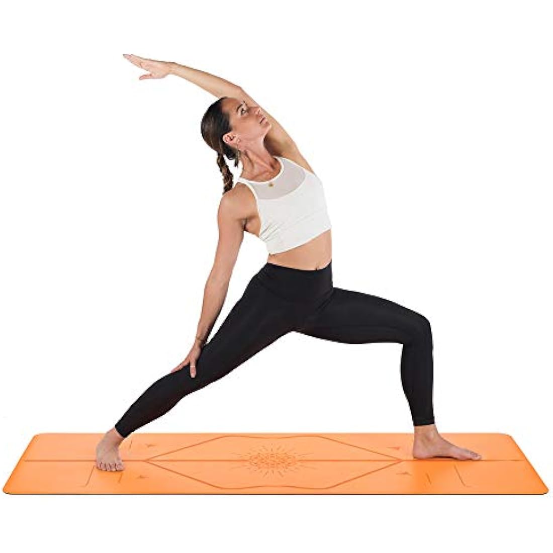 Liforme Special Yoga Mat - Patented Alignment System, Warrior-like Grip, Non-slip, Eco-friendly and Biodegradable, sweat-resistant, Long, Wide and Thick, 4.2mm thick mat for comfort