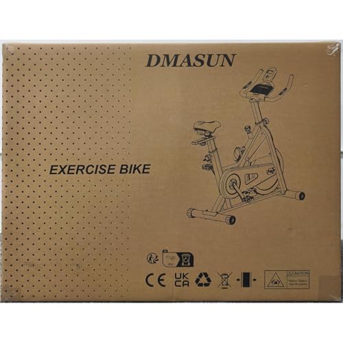 DMASUN Exercise Bike Professional with Large Tablet Holder & Comfortable Seat, Indoor Cycling Bike for Home Cardio, Fitness Stationary Bike with 350LBs Capacity (Additional Soft Seat Cushion Cover)