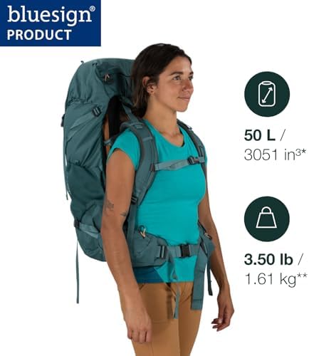 Osprey Renn Women's Backpack, 50L, Dark Charcoal/Gray Wolf, O/S