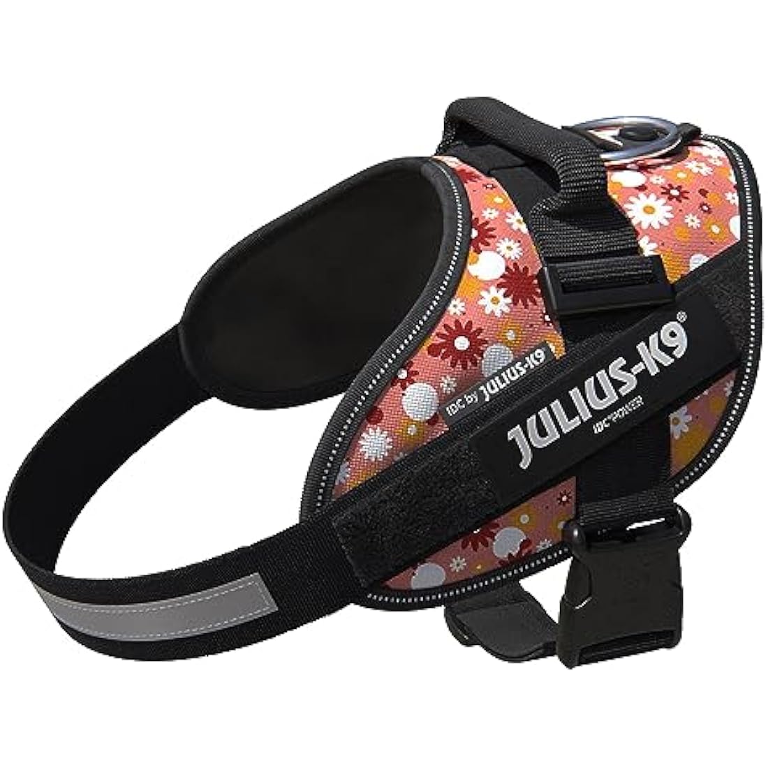 JULIUS-K9 IDC Powerharness, Size: L/1, Pink Flowers