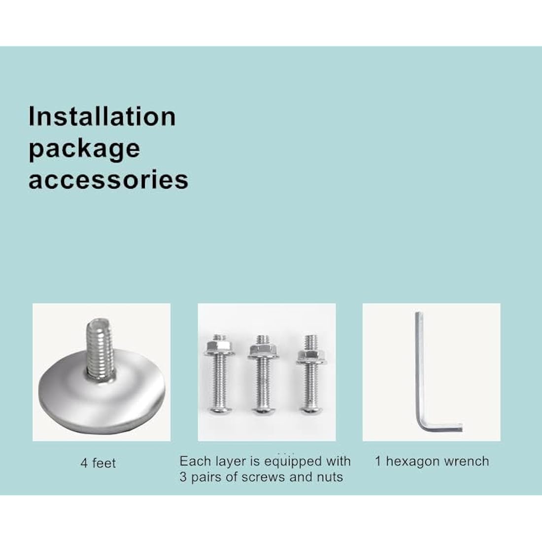 Baotkere Kitchen Corner Pot Rack, Stackable Multi Layer Free Standing Metal Shelf Stainless Steel Cookware Organizer, Height Adjustable Storage Countertop Holder