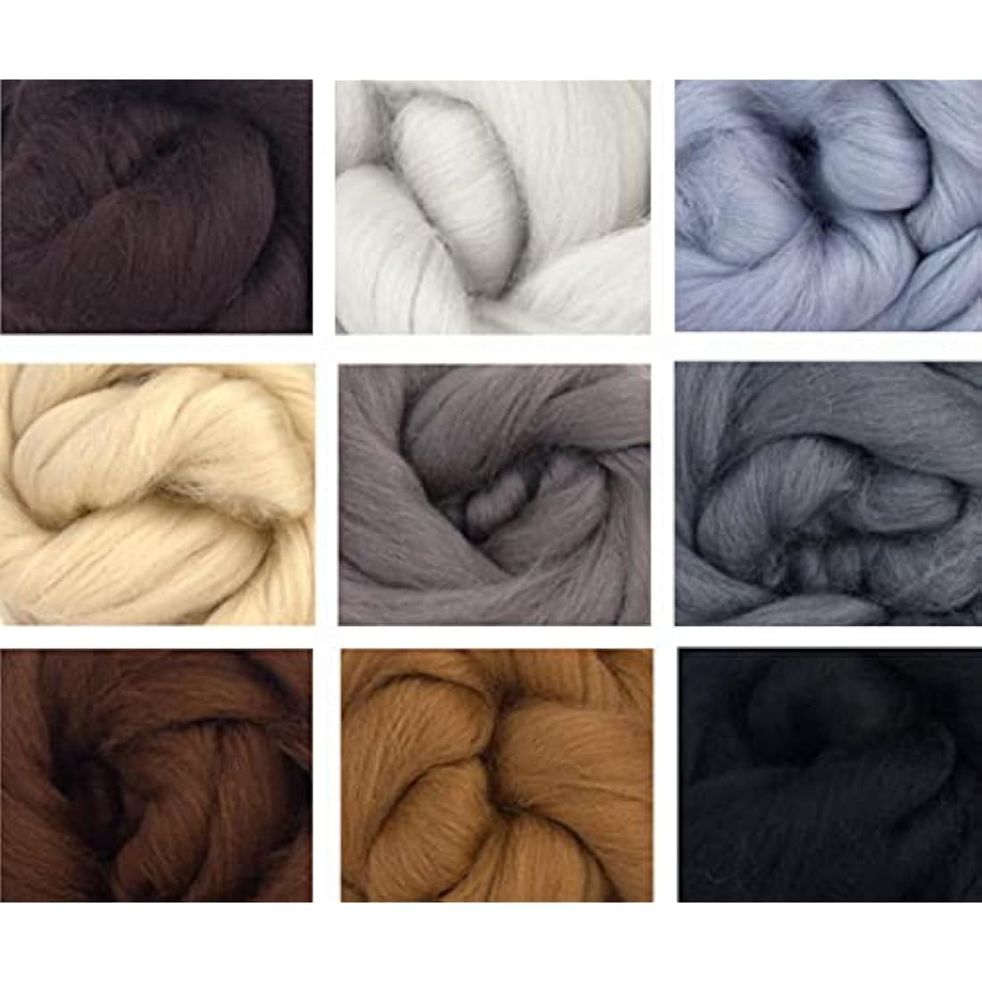 Merino Wool Tops - NEUTRAL TONES - Pack of 9