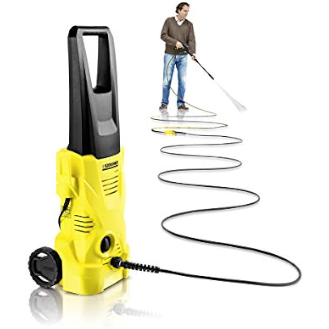 Kärcher Replacement 9 m High Pressure Hose, Quick Connect System Pressure Washer Accessory for K2-K7 Series Machines