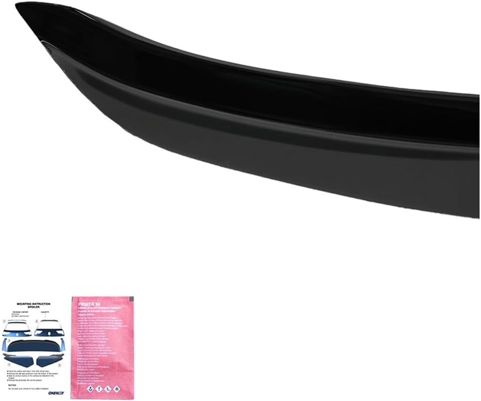 Oneway Roof Spoiler (Cap) compatible with Audi Q5 (FY) S-Line Facelift 2020-2024 excl. Sportback - Gloss black