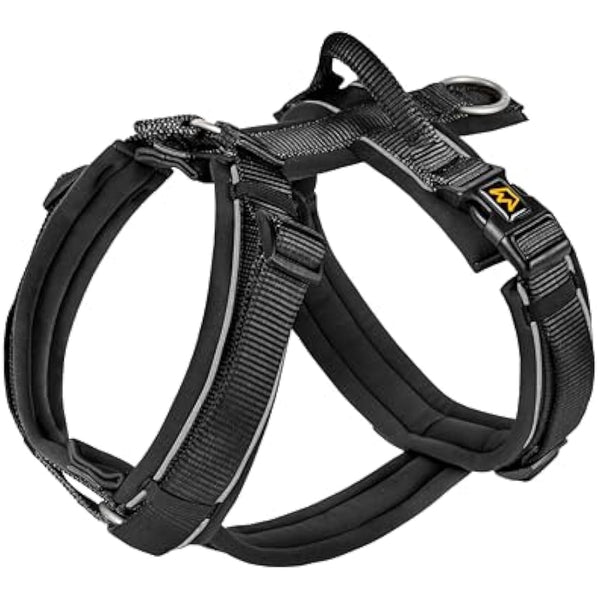 Rudelkönig dog harness Paola - Reflective Chest Harness with Handle - Adjustable large no pull harness for dogs - For large dogs