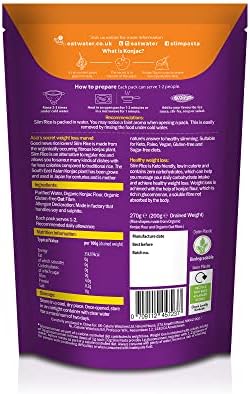 Eat Water Keto Slim Rice (Pack of 15 x 270g) Instant Organic Konjac Rice, Zero Carb, Low Calorie, Gluten, Fat & Sugar Free, Ready to Eat, Vegan High Fibre Food for Paleo Diet Friendly
