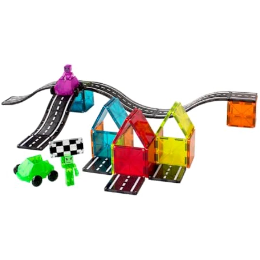 Magna-Tiles Downhill Duo 40-Piece Set, Black