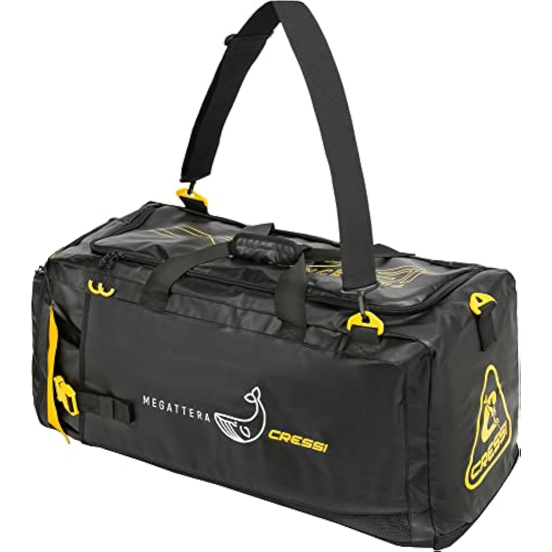 Cressi Megattera Bag, Black / Yellow, 110 LT