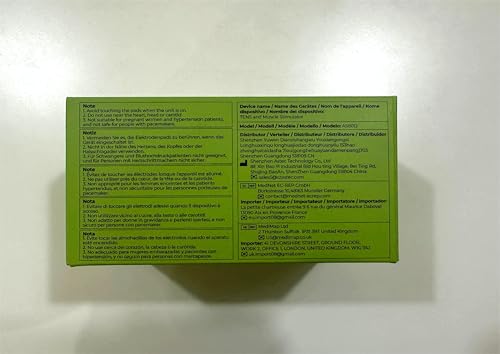 AUVON Dual Channel TENS Machine for Pain Relief, TENS Unit Muscle Stimulator with 20 Modes, 2" and 2"x4" TENS Pads Replacement