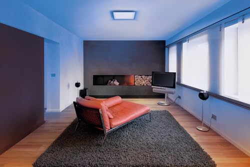 LEDVANCE Smart LEDPanel Luminaire with WiFi Technology for Inside, Tunable White (3000-6500K), RGB Colors Changeable, 450 mm X 450 mm, Compatible with