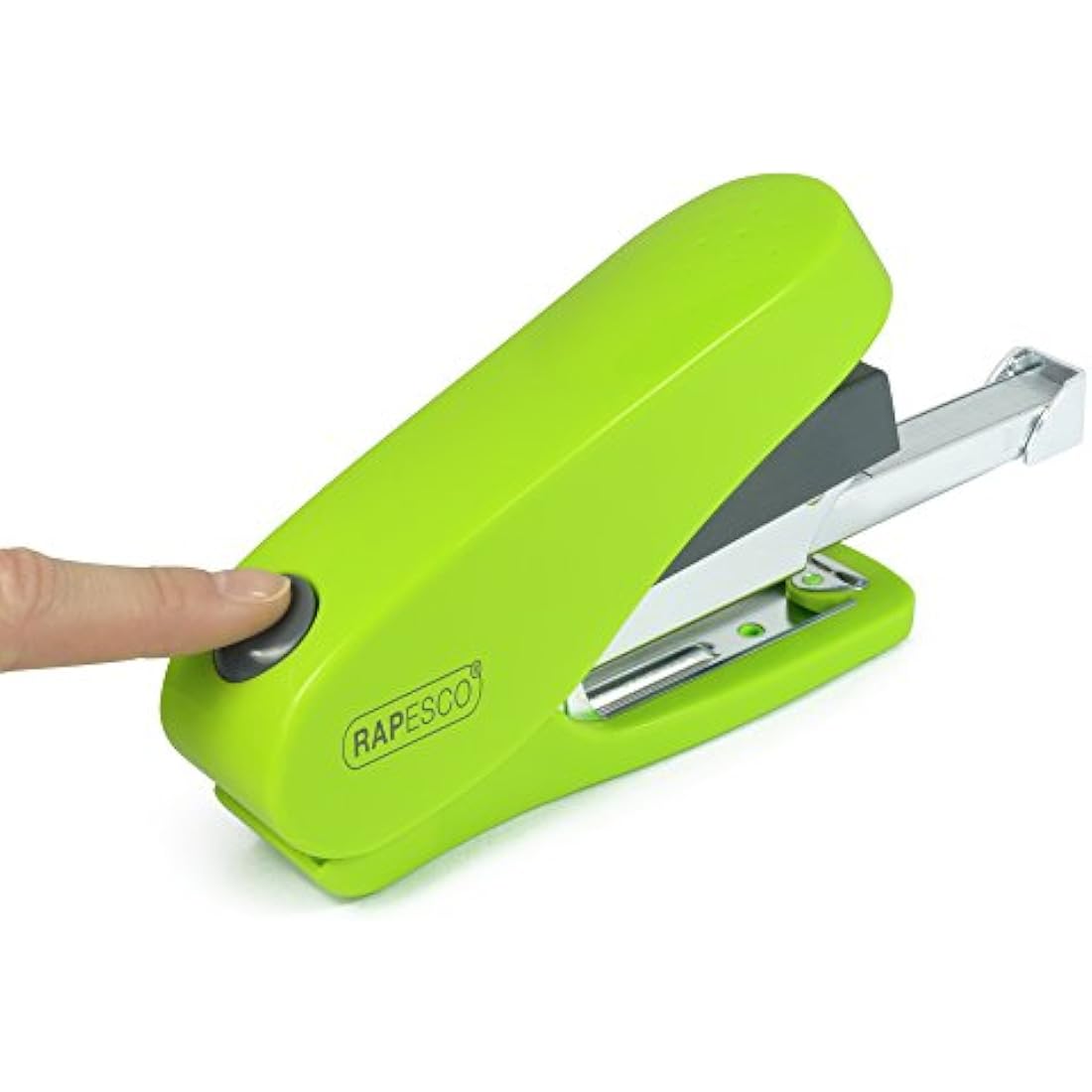 Rapesco 1470 Luna Less Effort Stapler with 2000 Staples, 50 Sheet Capacity, Green