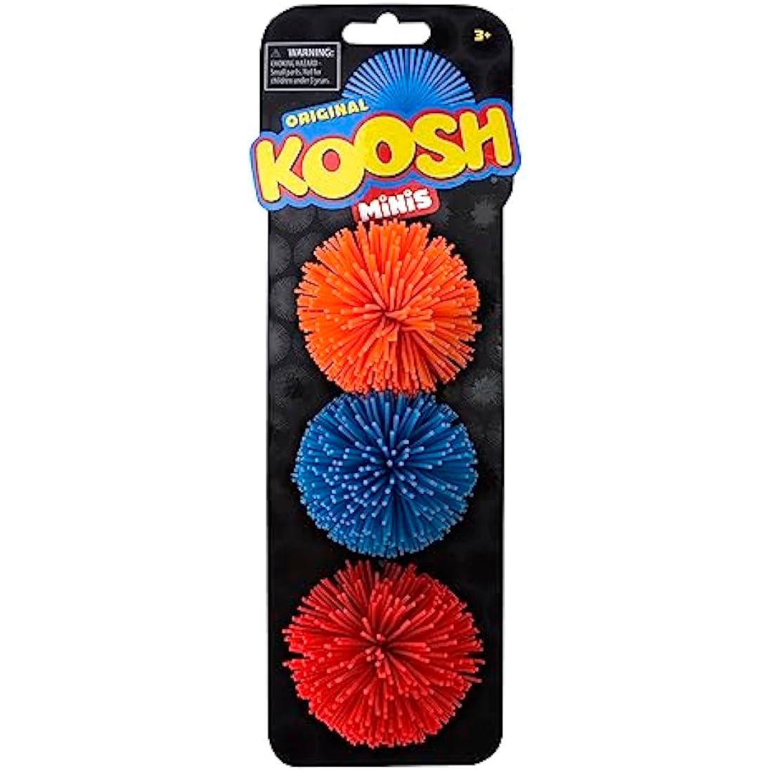 Koosh Minis Variety Colour 3-Pack - The Easy to Catch, Hard to Put Down Ball! - Fidget Toy for Kids