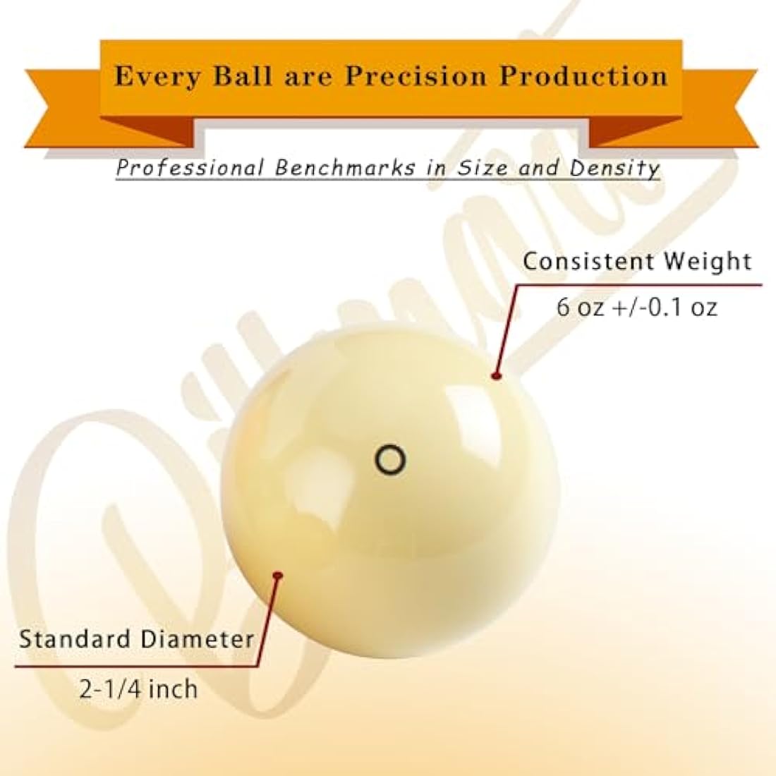 Billmart, Premium Billiard Ball Set - 16 Standard Size Balls (57.2mm)