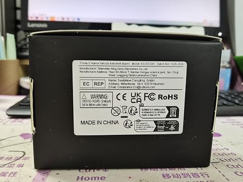 2 X Anti-Theft Bike Alarm with Remote, Waterproof Bicycle Vibration Alarm with Tail Light Brake Light for e-Bike Motorbike Electric Tricycle Scooter Motorcycle, Super Loud 110dB, 7 Level Sensitivity