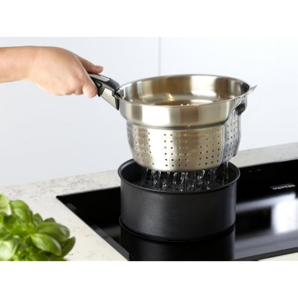 Tefal 20 cm Ingenio Stainless Steel Pasta Insert, Silver