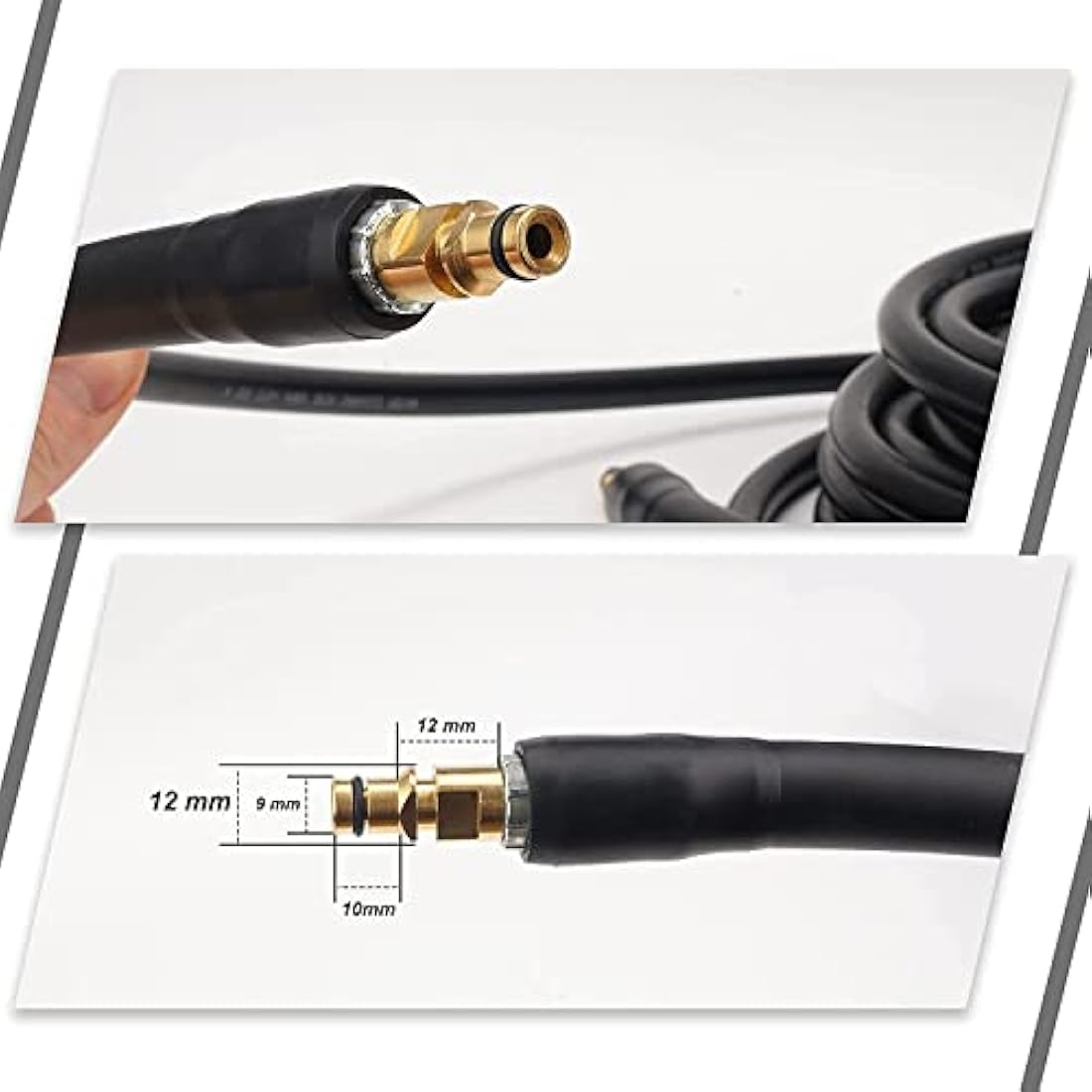 20m Pressure Washer Replacement Hose for Karcher K Series Pressure Washer K2 K3 K4 K5 K6 K7 Click Plug Quick Connector (20)