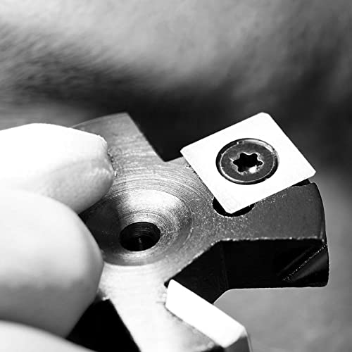 SpeTool 10pcs 12 MM x 12 MM x 2.2 MM Carbide Insert Replacement for Insert Router Bit