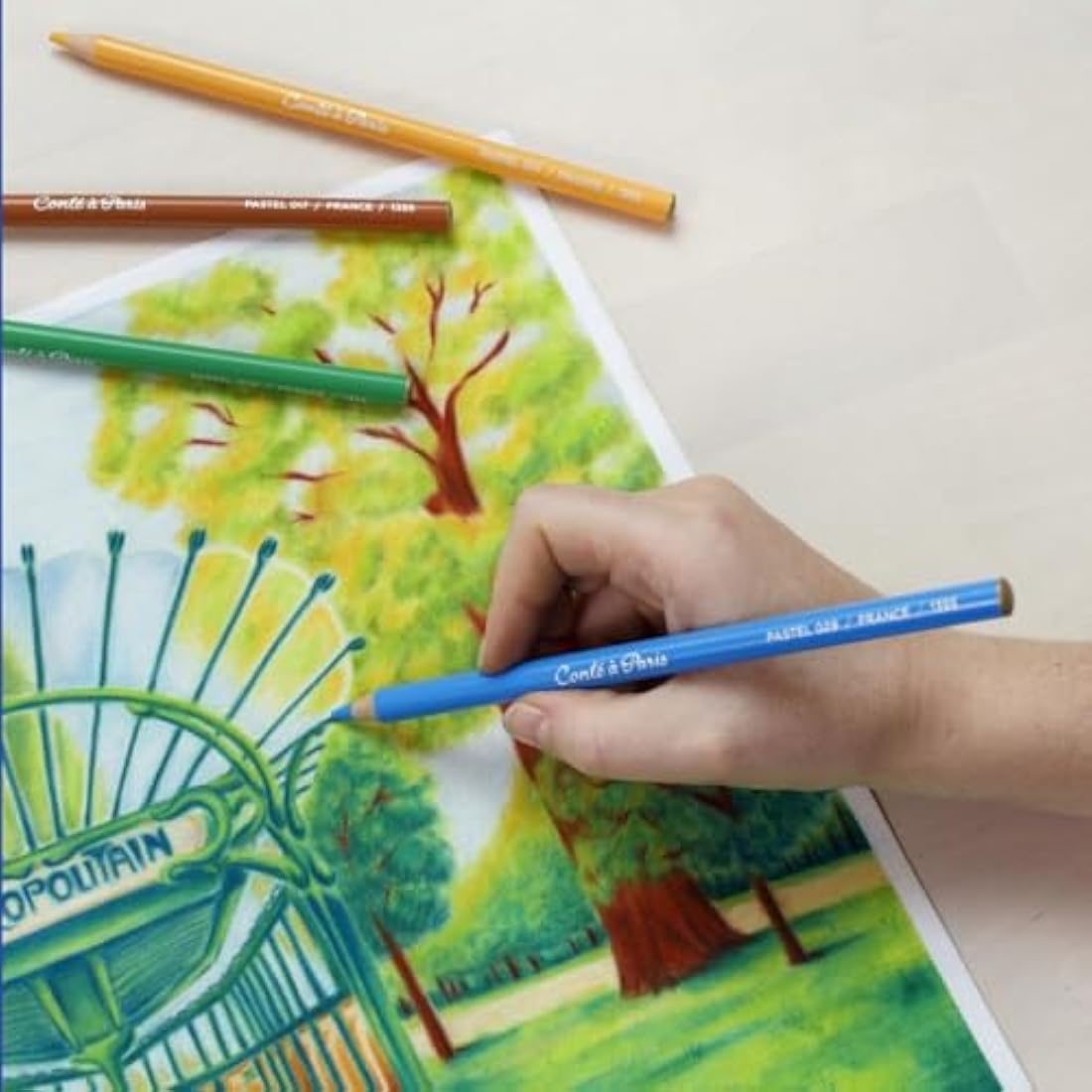 Conte a Paris 2184 Pastel Pencil Set, Assorted, Set of 48