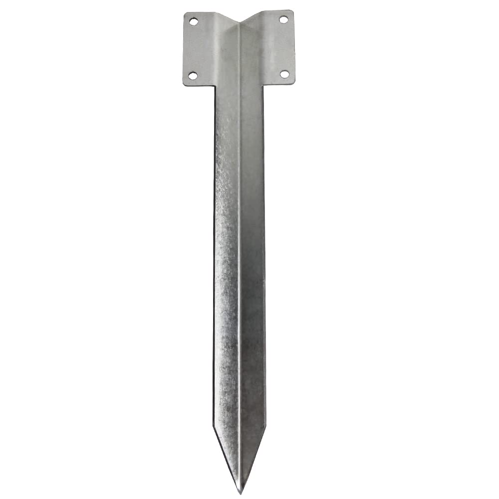 Pack of 10 Heavy Duty galvanised Steel Metal Fixing Peg Timber Corner Timber Railway Sleeper Bracket Driveway Path Edging