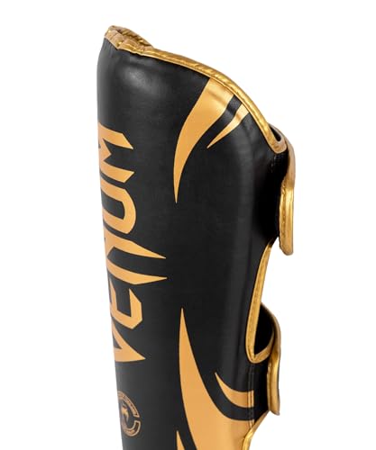 Venum, Challenger Standup Shin Guards, Men's, XL, Black/Gold