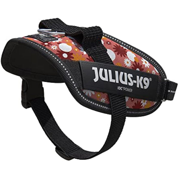 JULIUS-K9 IDC Powerharness, Size: XS/Mini-Mini, Pink Flowers
