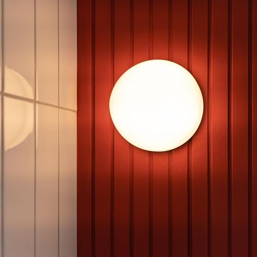 Ceiling Light, Wall Light 2 x E27, 330mm, Metal Frame, White matt Cover