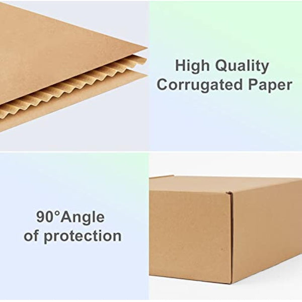 HORLIMER 25 Pack Shipping Boxes, 17.8x12.7x5cm(7x5x2 inches) Corrugated Cardboard Mailing Box, Brown