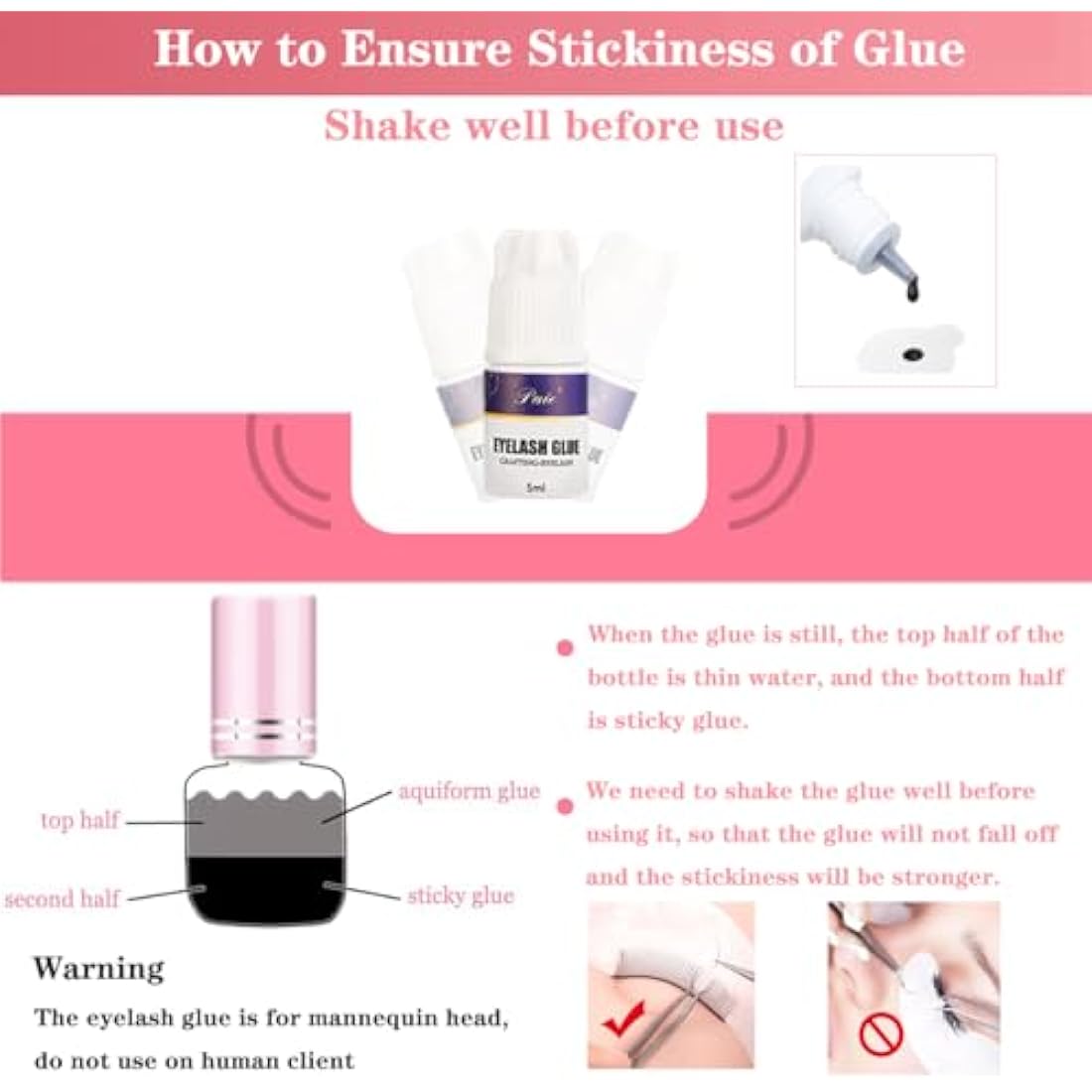 SZCY LLC Professional Lash Eyelash Extension Kit, NEW 22PCS Eyelash Grafting Training Tools Lashes Extension Practice Exercise Set with Mannequin Head, Glue Lashes Tweezers for Beginners Practice Eye