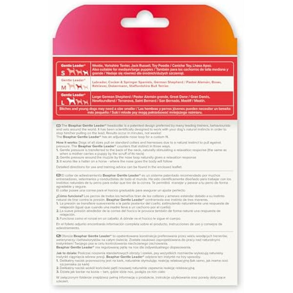 Beaphar | Gentle Leader | Head Collar for Medium Dogs | Stops Pulling On The Lead | Training Aid with Immediate Effect | Endorsed by Behaviourists | Black x 1