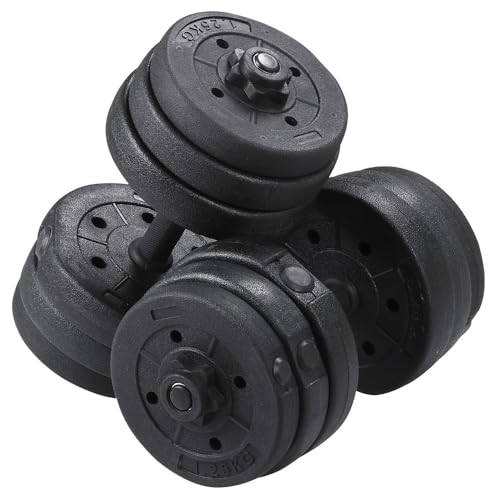 Yaheetech 30KG/25KG/20KG/15KG Adjustable Dumbbells Weight Lifting Training Set Dumbbells Set (sold as a pair) Home Gym Fitness for Men/Women