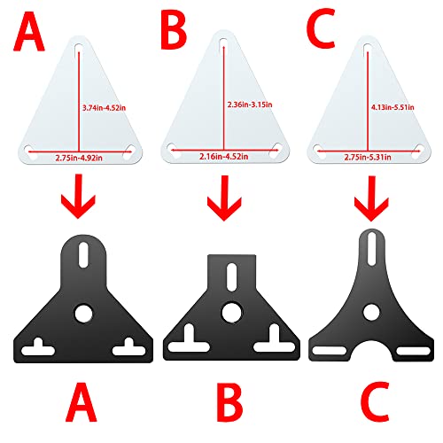LINGMAI Universal Saddle Extension for FDX 2.0 and 3.0 Models - Adjustable Exercise Bike Seat Adapter - Solid Steel Welded Construction (B-Small