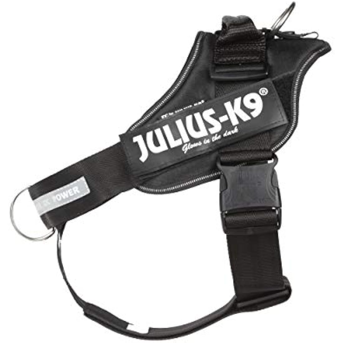 Julius-K9 Idc Dog Harness with Front Control Belt, Black, L/1