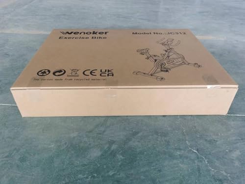 Exercise Bike Magnetic Resistance, Wenoker Spin Bike for Home Gym Use Equipment, Indoor Cycling Fitness Stationary Bike with LCD Display&Tablet Holder Cardio Training Machine