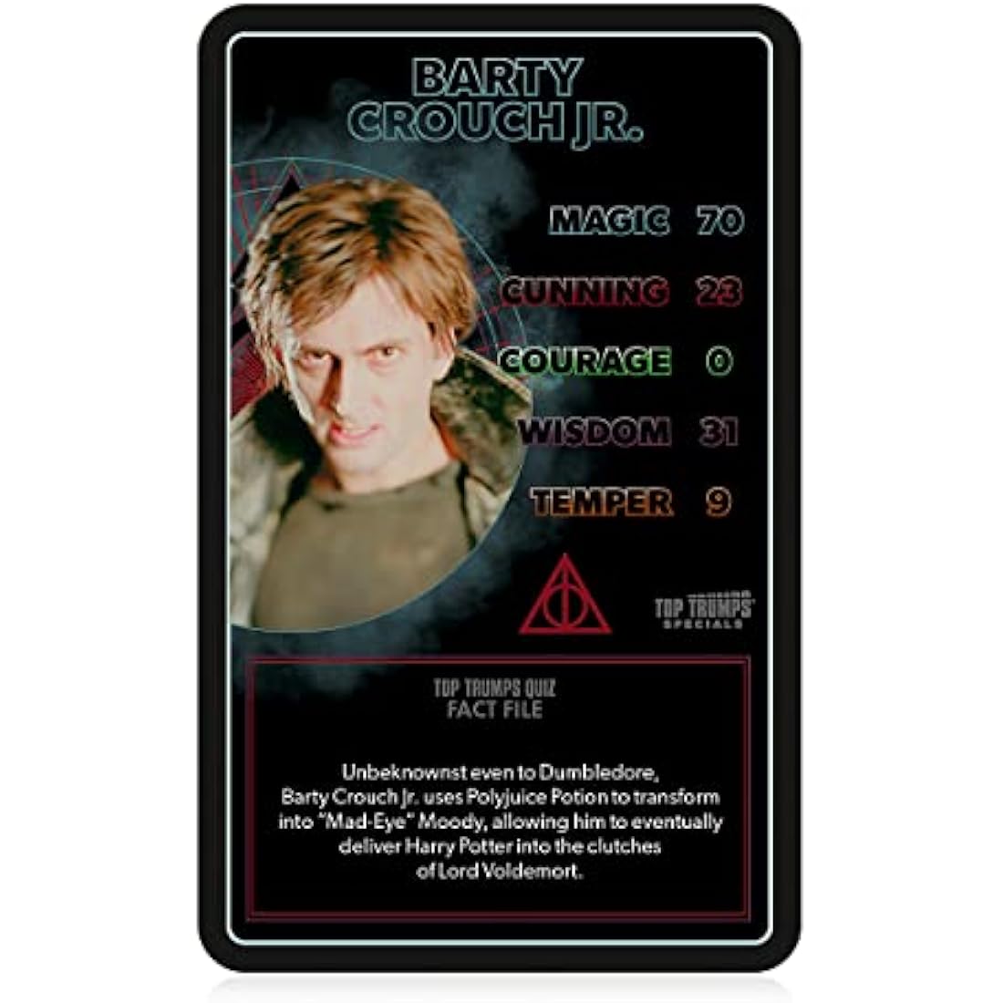 Top Trumps Harry Potter Dark Magic Specials Card Game, Play with Voldemort, Bellatrix Lestrange, Barty Crouch Jr and Draco Malfoy, Educational for 2 plus players makes a great gift for ages 6 plus