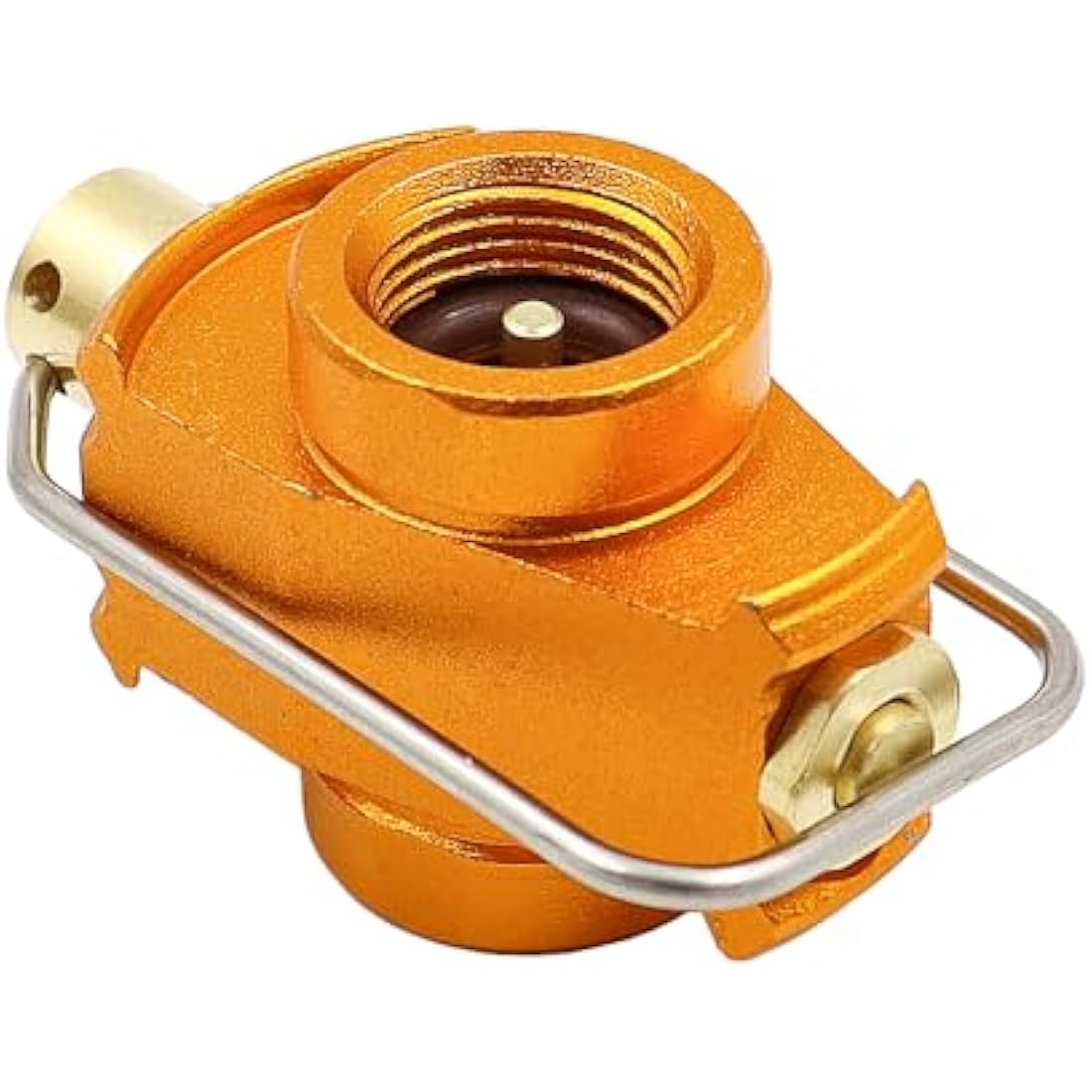 Tiardey Camping Gas Saver,Gas Converter Shifter Refill,Butane Gas Cartridge Convertor Shifter Adapter Valve (Golden)