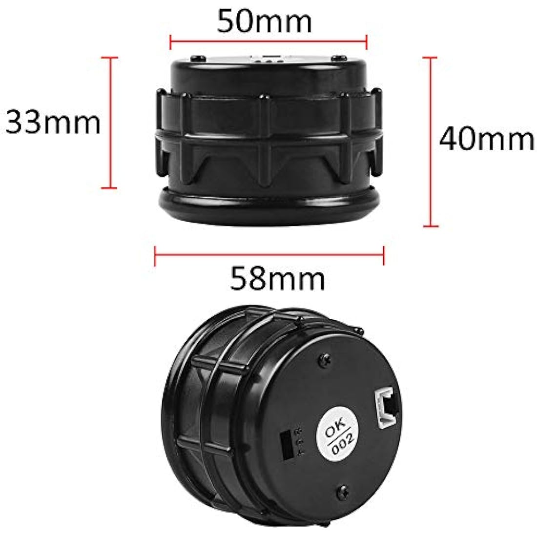 Mintice Universal Car Automotive 2" 52mm Digital Blue LED Light Display Exhaust Gas Temperature Gauge Meter EGT EXT Sensor