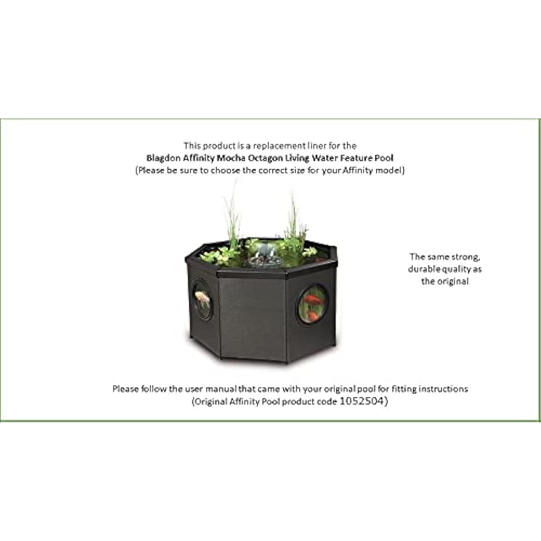 Blagdon Replacement Liner for the Affinity Mocha Octagon Living Water Feature Pool