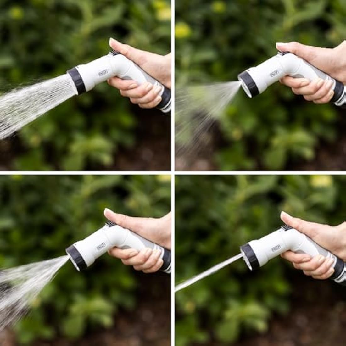 FITT YOYO 15 m, Extendable and Flexible Garden Water Hose Pipe with Multi-Function Spray Gun, Red