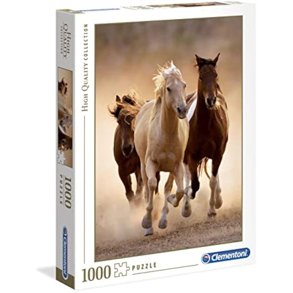 Clementoni - Running horses - 1000 Piece Puzzle