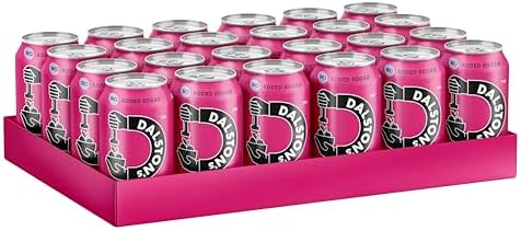 Dalston's Sparkling Cherry Soda (24 x 330ml) - Real Pressed Cherries & Sparkling Water - 46 Kcal - No Added Sugar - No Artificial Sweeteners - Healthy Alternative - Low Calorie - Vegan