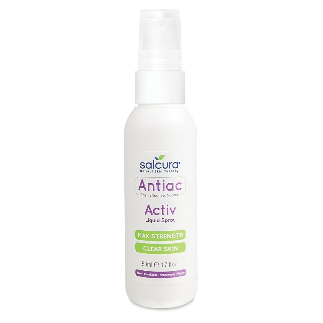 Salcura Natural Skin Therapy, Antiac Activ Liquid Spray, Suitable For Anyone Prone To Suffering From Oily, Congested & Acne-Prone Skin, Refresh,