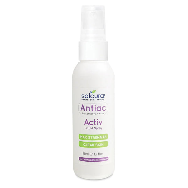 Salcura Natural Skin Therapy, Antiac Activ Liquid Spray, Suitable For Anyone Prone To Suffering From Oily, Congested & Acne-Prone Skin, Refresh,