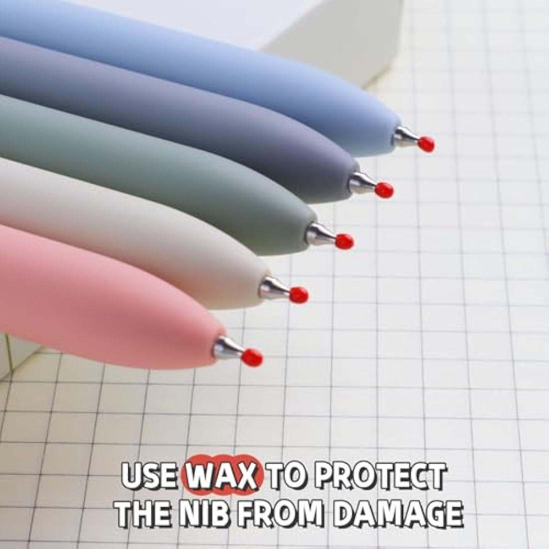 UIXJODO Gel Pens, 10 Pcs 0.5mm Fine Point Black Ink Pens with Soft Grip, Morandi Series for Writing, Note Taking